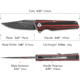 TRIVISA Orion Linerlock Black/Red
