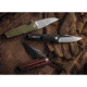 TRIVISA Orion Green Folding Knife, 4.63in Closed, 3.63in Satin D2 Tool Steel Blade, OD Green G10 Handle, TY01-G-DG