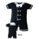 Trooper Clothing Black Cracker Jack Creeper, Black / White, 9/12 months 722-9-12M