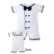 Trooper Clothing White Cracker Jack Creeper, Black / White, 0/3 months 723-0-3M