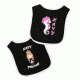 Trooper Clothing Navy Princess Bib Set, Black / White, one size 733
