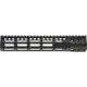 Troy Industries SOCC Gen 2 Free Float M-LOK Handguard AR-15 Aluminum Battle Rail, Black, 10.5in, SRAI-SR1-10BT-G2