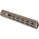 Troy Industries SOCC Gen 2 Free Float M-LOK Handguard AR-15 Aluminum Battle Rail, FDE, 12.5in, SRAI-SR1-12FT-G2