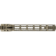 Troy Industries X Series Free Float M-LOK Handguard AR-15 Aluminum Battle Rail, FDE, 12.5in, SRAI-SR1-12FT-X2