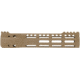 Troy Industries X Series Free Float M-LOK Handguard AR-15 Aluminum Battle Rail, FDE, 9.25in, SRAI-SR1-90FT-X2