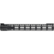 Troy Industries X Series Free Float M-LOK Handguard AR-15 Aluminum Battle Rail, Black, 15.125in, SRAI-SR1-15BT-X2