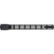 Troy Industries X Series Free Float M-LOK Handguard AR-15 Aluminum Battle Rail, Black, 15.125in, SRAI-SR1-15BT-X2