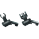 Troy Tritium 45deg Flip Up Offset Sight Set, HK Front &amp; Round Rear, Black, One Size, SSIG-45S-HRBT-TR