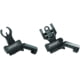 Troy Tritium 45deg Flip Up Offset Sight Set, HK Front &amp; Round Rear, Black, One Size, SSIG-45S-HRBT-TR