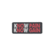 TRU-SPEC Know Pain Morale Patch, Black, 6692000