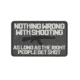 TRU-SPEC Nothing Wrong Morale Patch, Black, 6727000