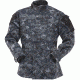 Tru-Spec Tactical Response Uniform Shirt - Men's, 65/35 Poly/Cotton Rip Stop, Midnight Digital, Medium, Long 1311024