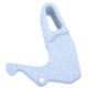 TruCalibre Enhanced Charging Handle Latch, White, TCH-LAT6