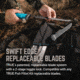 TRUE Hunt Processor Fixed Blade Knives Kit, 4/6/8/8 in, 5Cr13 Steel, Hunting, TPR Handle, Titanium Nitride, TRU-FXK-1001