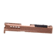 True Precision Axiom Springfield Hellcat 9mm Pistol Slide, RMS Cut &amp; Cover Plate, Copper, TP-SHCS-C-RMS