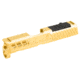 True Precision Axiom Springfield Hellcat 9mm Pistol Slide, RMS Cut &amp; Cover Plate, Gold TiN, TP-SHCS-G-RMS