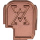 True Precision P365, P365XL, X-Macro 9mm Pistol Slide w/ Back Plate, Copper, TP-P365BPL-C
