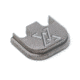 True Precision Slide Cover Backplate, Glock 17/17L/19/19X/20/21/22/23/24/25/26/27/28/29/30/30sf/31/32/33/34/35/36/37/38/39/40/41, Raw Titanium, TP-GGLBPL-T