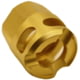 True Precision Y-Type Micro Compensator, 9 MM, 1/2x28 Threads, Gold, TP-YMICRO-G