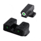 TruGlo Brite Site Tritium Pro Front/Rear Green Night Sight Set for HK VP9/VP40/P30/HK45, 3-Dot Configuration Front, White Focus Lock Ring, Steel, Black, TG-TG231H1W