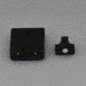 TruGlo Brite Site Tritium Pro Front/Rear Green Night Sight Set for HK VP9/VP40/P30/HK45, 3-Dot Configuration Front, White Focus Lock Ring, Steel, Black, TG-TG231H1W