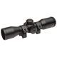 TruGlo Hunt-Tec Compact TG8504AL Rifle Scope, 4x32mm, Dual-Color Illum Duplex Reticle, Weaver-Style Rings