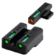 TruGlo TG13XD2PC TFX Pro Black | Green Tritium &amp; Fiber Optic Orange Outline Fro