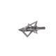 TruGlo Titanium X Fixed Broadhead, 100 Grain, 4 Blade, 3 pk, Silver, TG3204AV