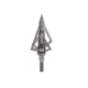TruGlo Titanium X Fixed Broadhead, 100 Grain, 4 Blade, 3 pk, Silver, TG3204AV