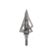 TruGlo Titanium X Fixed Broadhead, 100 Grain, 4 Blade, 3 pk, Silver, Titanium, TG-TG3204AV