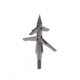 TruGlo Titanium X Mechanical Broadhead, 100 Grain, 4 Blade, 3 pk, Silver, TG3202AV