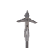 TruGlo Titanium X Mechanical Broadhead, 100 Grain, 4 Blade, 3 pk, Silver, TG3202AV