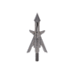TruGlo Titanium X Mechanical Broadhead, 100 Grain, 4 Blade, 3 pk, Silver, TG3202AV