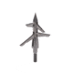 TruGlo Titanium X Mechanical Broadhead, 100 Grain, 4 Blade, 3 pk, Silver, TG3202AV