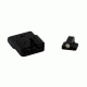 TruGlo Brite Site Tritium Pro Front/Rear Green Night Sight Set for HK VP9/VP40/P30/HK45, 3-Dot Configuration Front, White Focus Lock Ring, Steel, Black, TG-TG231H1W