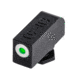 TruGlo Tritium Pro Green Sight Set for Glock 42/43, White Focus Ring, Steel, Black, TG-TG231G1AW