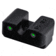 TruGlo Tritium Pro Green Sight Set for Glock Low, White Focus Ring, Steel, Black, TG-TG231G1W