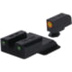 TruGlo Tritium Pro Handgun Night Sights for Smith & Wesson M&P 380 EZ w/ Orange Front Ring, TG-TG231MP3C