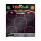 TruGlo TRU-SEE Splatter Target 5-Bullseye, 12x12, Pink, 6 Pack, TG-TG11P6