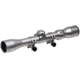 TruGlo Trushot Rifle Scope 3-9x32mm Duplex Reticle Matte Silver Finish Includes Rings