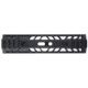 TRYBE Defense AR-15 M-LOK 7in Extra Lightweight Handguard w/ Cut Away Rail, Black, 7 Inch, HDG7CR-BL