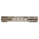 TRYBE Defense AR-15 M-LOK Lightweight Quad Handguard w/ Full Rail, 15in, Flat Dark Earth, HDG15QFR-FDE