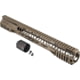 TRYBE Defense AR-15 M-LOK Lightweight Quad Handguard w/ Full Rail, 15in, Flat Dark Earth, HDG15QFR-FDE