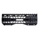TRYBE Defense AR-15 M-LOK Lightweight Quad Handguard w/ Full Rail, 7in, Black, HDG7QFR-BL