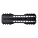 TRYBE Defense AR-15 M-LOK Lightweight Quad Handguard w/ Full Rail, 7in, Black, HDG7QFR-BL