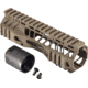 TRYBE Defense AR-15 M-LOK Lightweight Quad Handguard w/ Full Rail, 7in, Flat Dark Earth, HDG7QFR-FDE