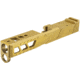 TRYBE Defense Glock 19 Pistol Slide - Version 2, Gen 5, RMR Cut, Gold, SLDG19G5RMRV2-GLD