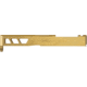 TRYBE Defense Glock 19 Pistol Slide - Version 2, Gen 5, Viper Cut, Gold, SLDG19G5VPRV2-GLD
