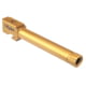 TRYBE Defense GLOCK 22/31 9mm Threaded Conversion Pistol Barrel, 1/2 x 28, 416R Stainless Steel, Gold TIN, TPBCONVG22-31-TIN