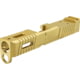 TRYBE Defense Glock 26 9mm Pistol Slide, Glock 26, Gen 3/4, DeltaPoint Pro Cut, Version 1, Cerakote, Gold, SLDG26G34DP-GLD